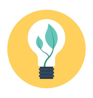 Eco ampul vektör simgesi