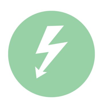 Gök Gürültüsü Düz Vektör Simgesi