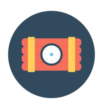 Saatli bomba vektör simgesi