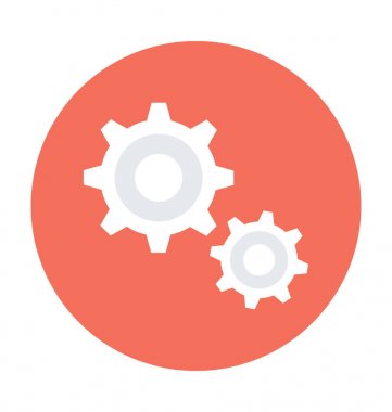 SMM düz vektör simgesi