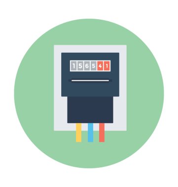 Gaz ölçer vektör simgesi