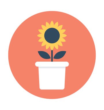 bitkisel düz vektör simgesi