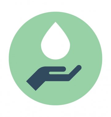 Su bakım vektör simgesi