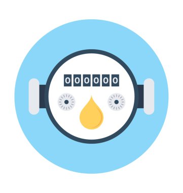 Gaz ölçer vektör simgesi