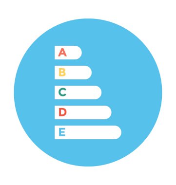 Düzey düz vektör simgesi