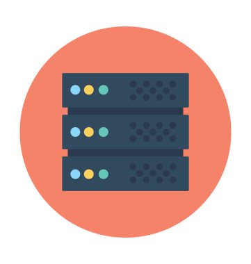 sunucu raf vektör simgesi