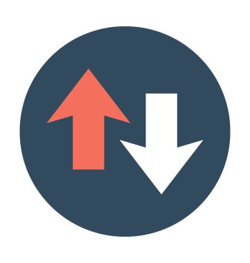 Oklar düz vektör simgesi