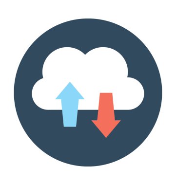 bulut hesaplama vektörü simgesi