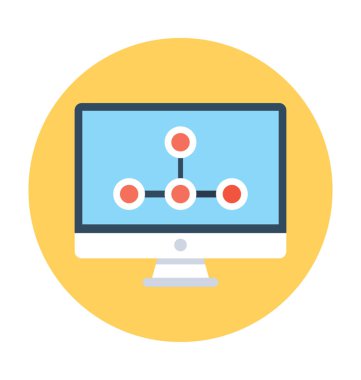 Çevrimiçi grafik vektör simgesi