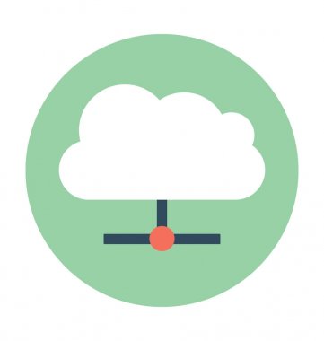 Vektör simge paylaşımı bulut