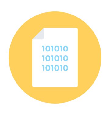 İkili sayfası vektör simgesi