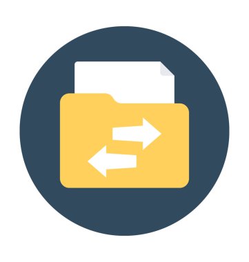 Paylaşım klasörü vektör simgesi