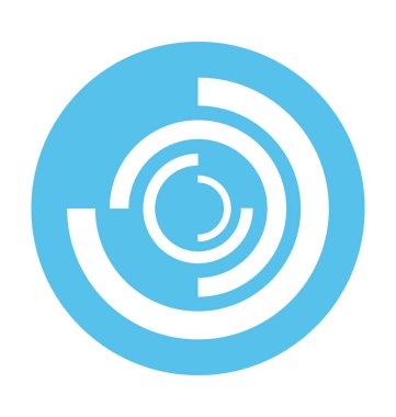 Sarmal gökada vektör simgesi