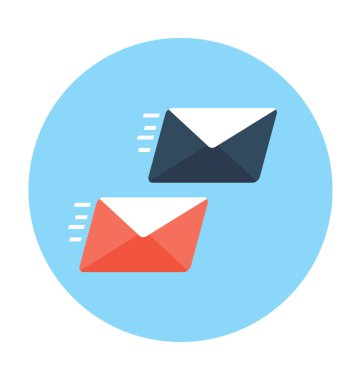 Gönderen e-posta vektör simgesi