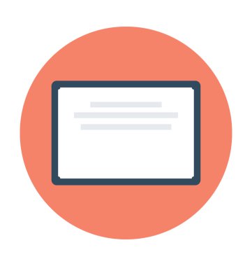 Derecesi düz vektör simgesi