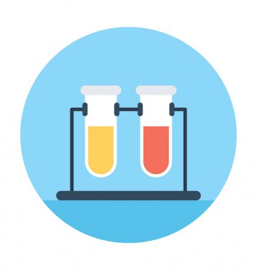 test tüpleri vektör simgesi