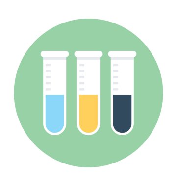 test tüpleri vektör simgesi