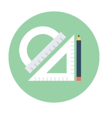 Geometri düz vektör simgesi