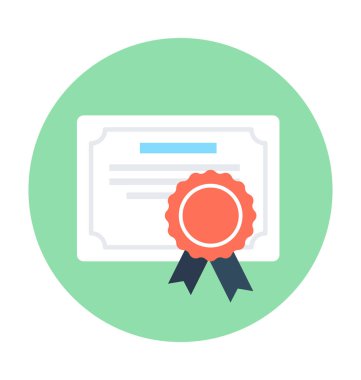 Derecesi düz vektör simgesi