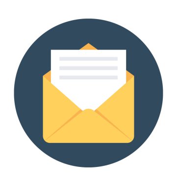 e-posta düz vektör simgesi