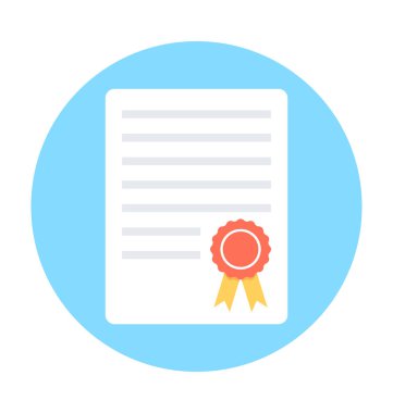 Derecesi düz vektör simgesi