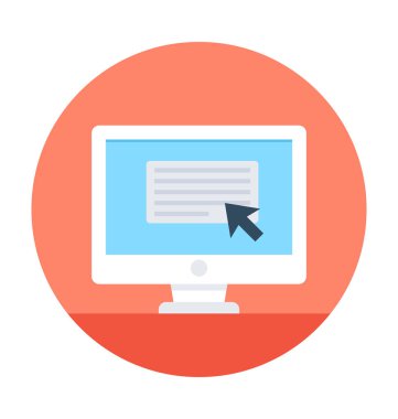 E öğrenme vektör simgesi