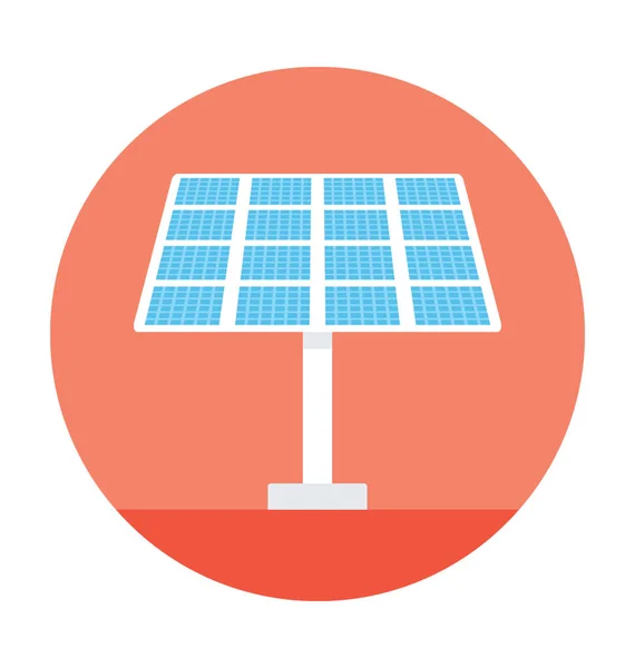 Ikona Wektora Panelu Słonecznego — Wektor stockowy