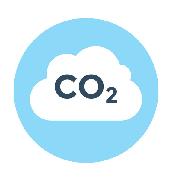 Dwutlenek Węgla Wektor Ikona — Wektor stockowy