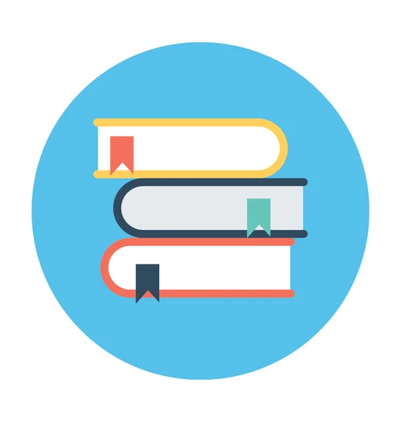 Book Stack Vector Icon — Stock Vector