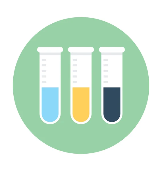 Ícone Vetor Tubos Ensaio —  Vetores de Stock