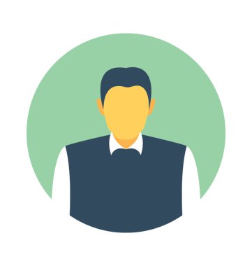 Kurumsal kişi vektör simgesi