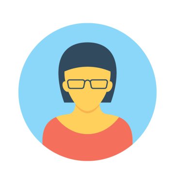 Öğretmen Avatar vektör simgesi