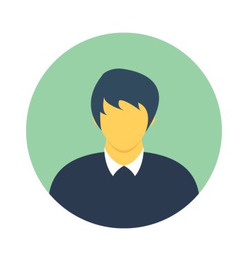 Genç çocuk vektör simgesi