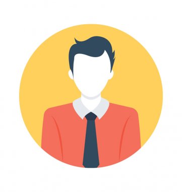 İş kişi vektör simgesi