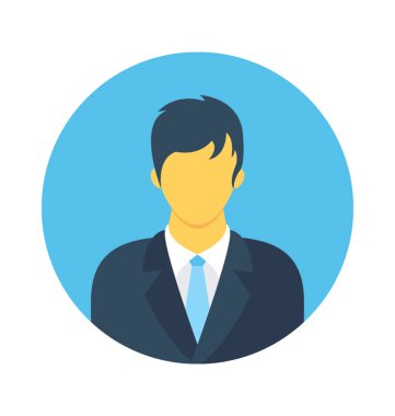 Patron düz vektör simgesi