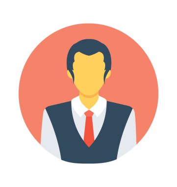 Otel müdürü vektör simgesi