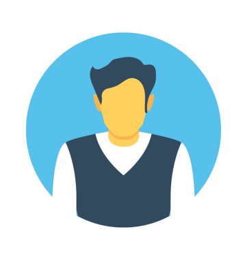 Genç çocuk vektör simgesi