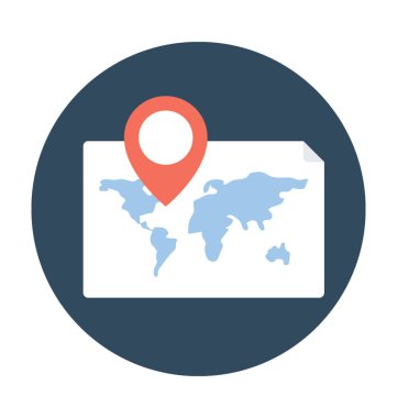 Harita Bulucu vektör simgesi