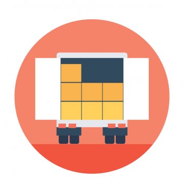 servis van vektör simgesi