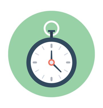 Stopwatch Düz Vektör Simgesi