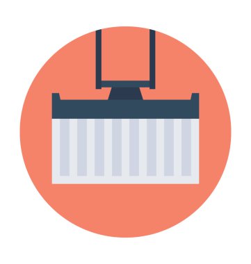 Kargo konteyner vektör simgesi