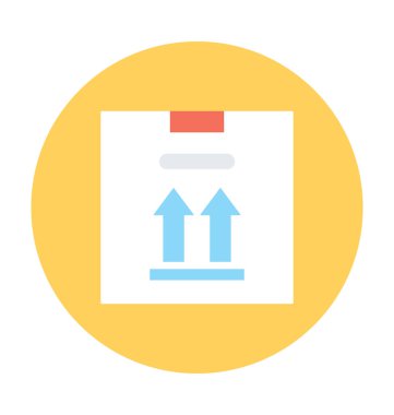 Teslimat kutusu vektör simgesi