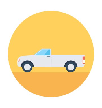 Pikap Van vektör simgesi