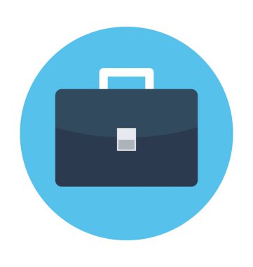 evrak çantası düz vektör simgesi