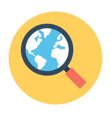 Arama konumu vektör simgesi