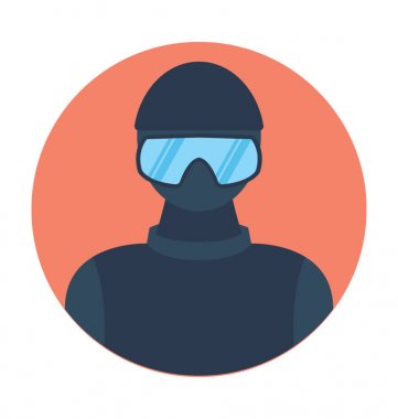 Düz vektör simge swat