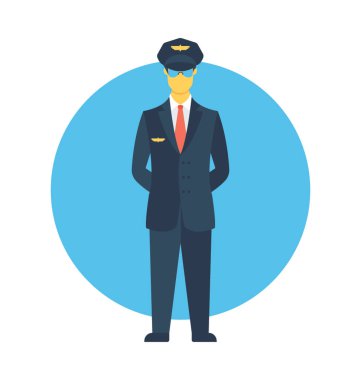 Çavuş düz vektör simgesi