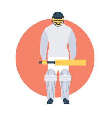 Topa vuran oyuncu düz vektör simgesi