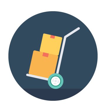 El arabası vektör simgesi