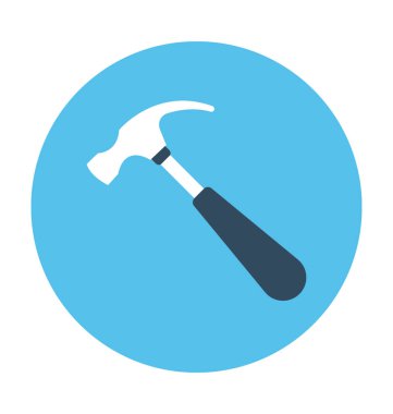 Çekiç Düz Vektör Simgesi